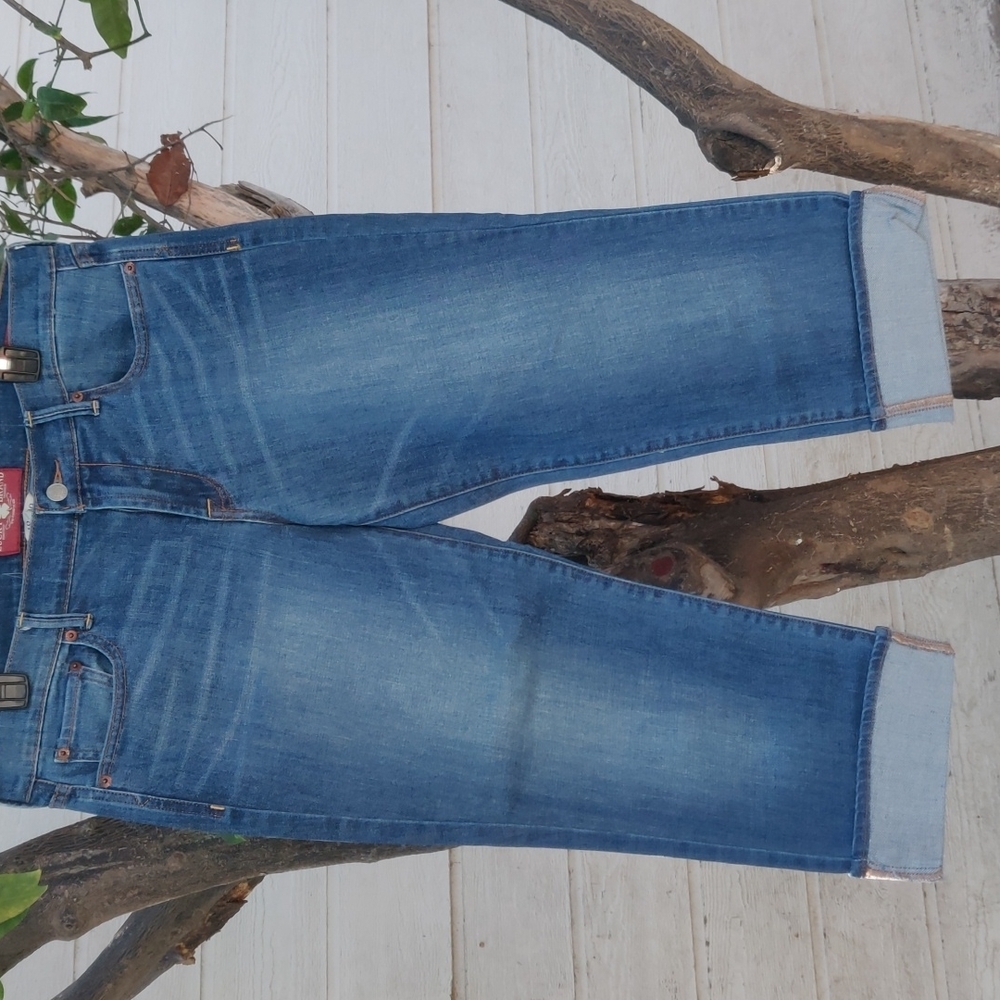 Lucky Brand sweet'n crop women's jeans size 10/30 color blue - Picture 3 of 9